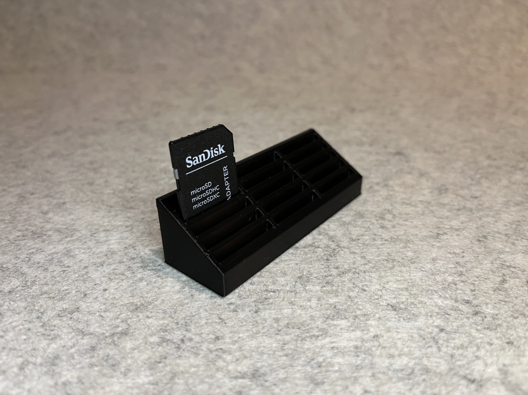 Stand holder for 15 SD cards