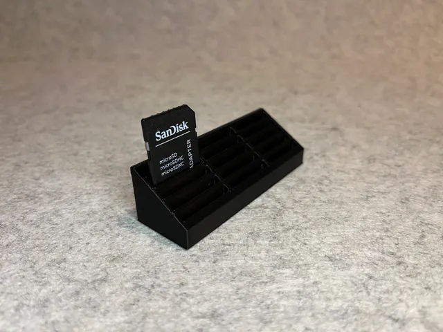 Stand holder for 15 SD cards
