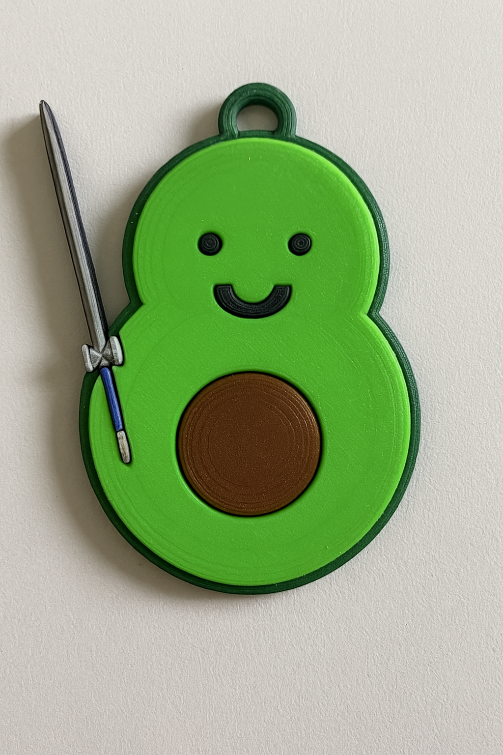 Avocado Fighter Keychain V2 (ams/ multi-parts)