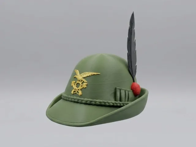 Cappellino da Alpino – Modello 3D Dettagliato AMS