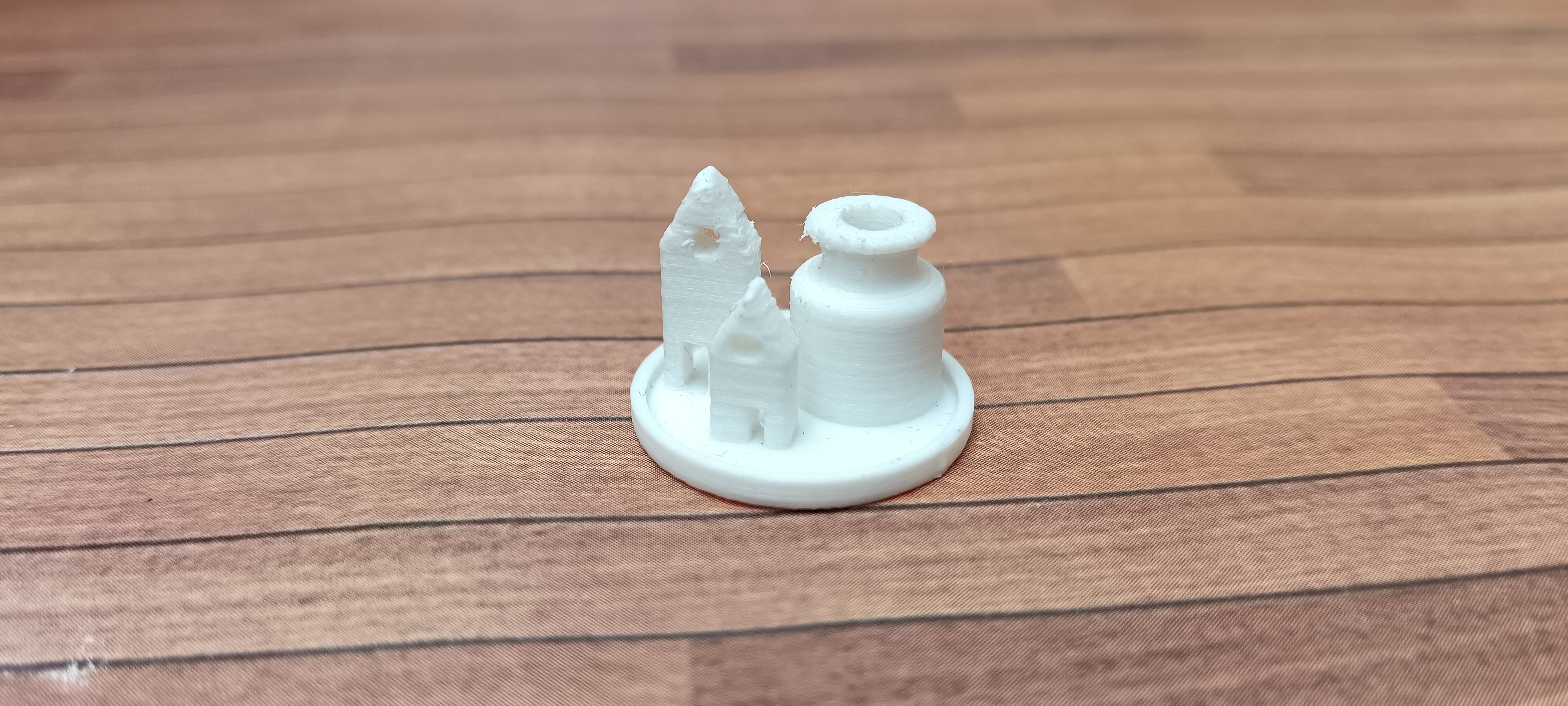 Teller Vase Haeuser Deko Miniature