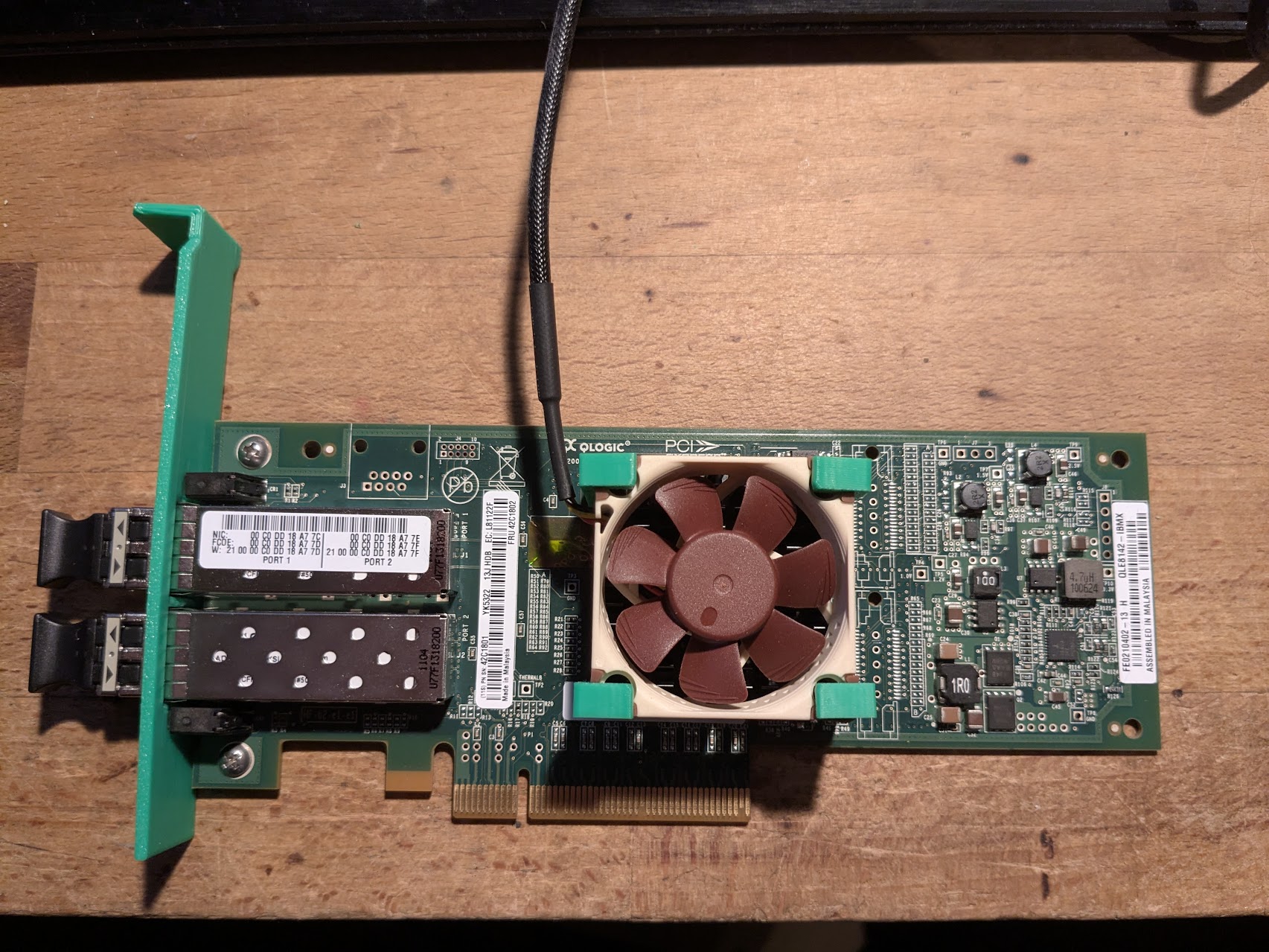 QLogic QLE8142-IBMX Fan Bracket