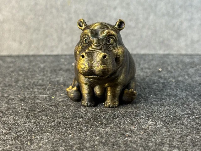 Cute Hippo – Mini Desk Companion 3D Print