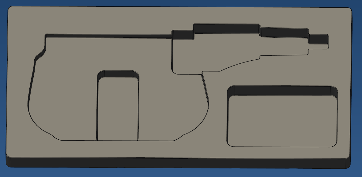Gridfinity 3" iGAGING Micrometer Holder