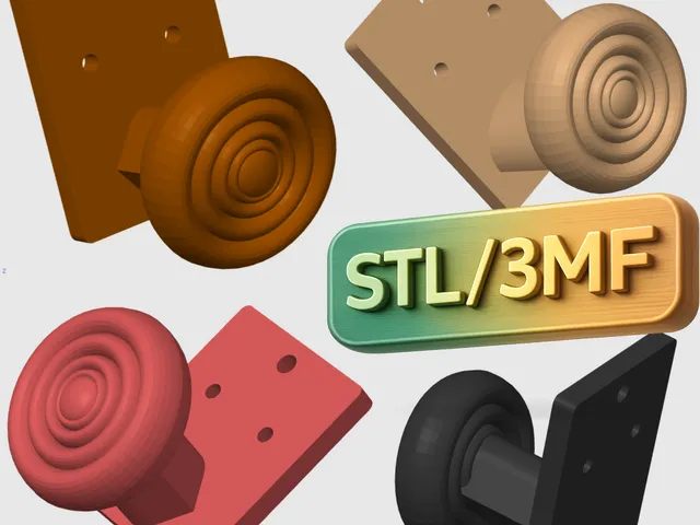 HALOGRIP Multipurpose Wall Mount Hook. CAP, Helmet, Headphone Holder | 3D Printable STL & 3MF. Minimal & Durable
