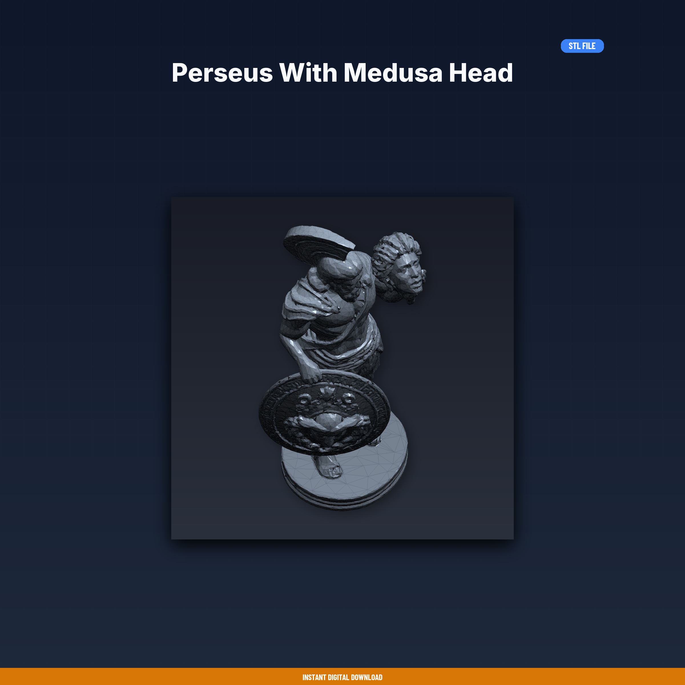 Perseus With Medusa Head - 3D Printable STL File