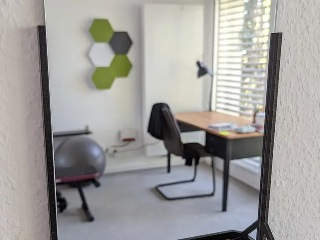 Mirror frame or stand for IKEA LÖNSÅS with place for makeup and brushes