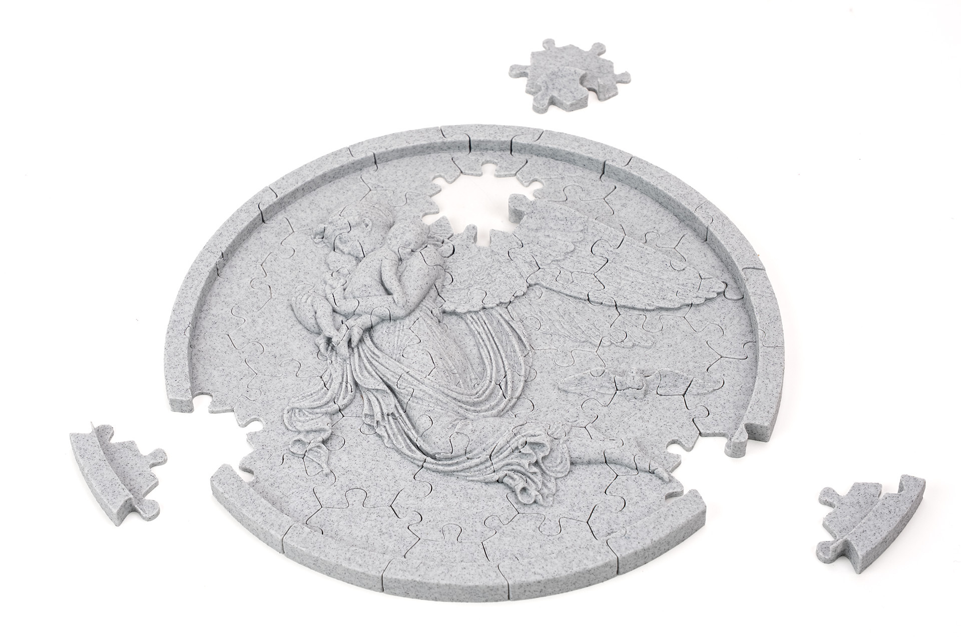 3D Jigsaw Puzzle - relief sculpture