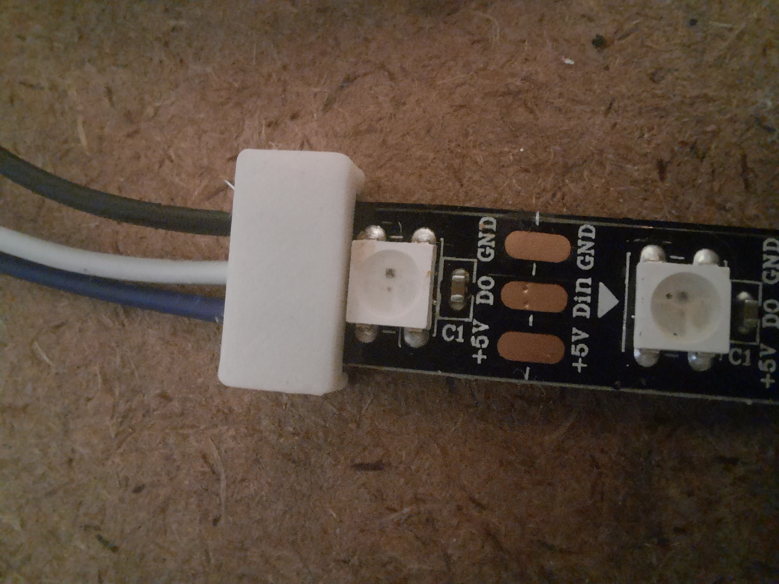 WS2812b LED strip wire connector