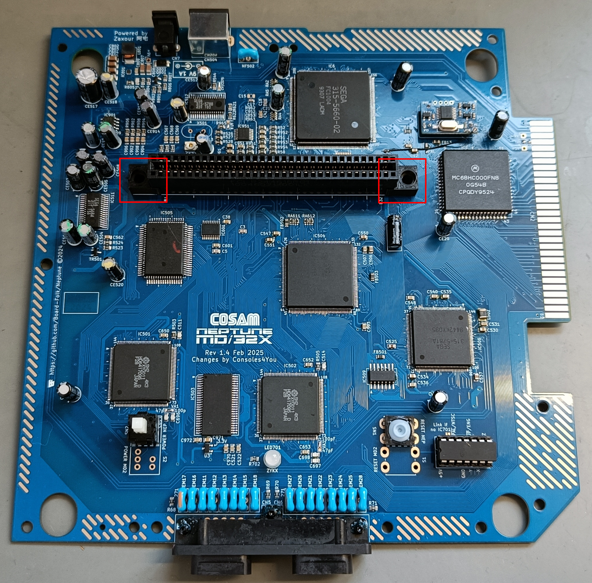 Sega Neptune Cartridge Slot Bracket