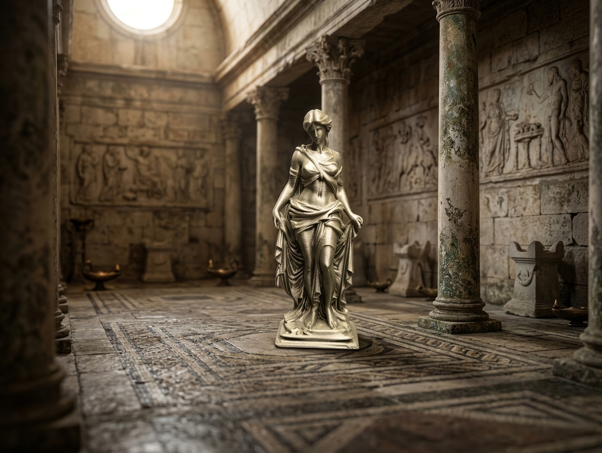 Classical Muse – Elegant Drapery Statue 3D model by Wild190