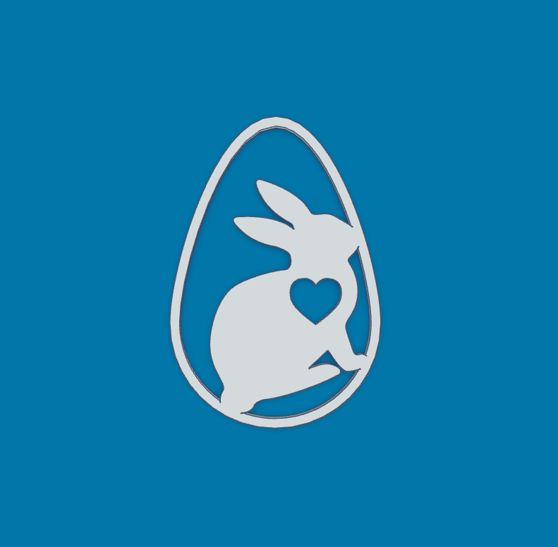 Easter bunny in egg