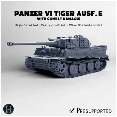 Panzer VI Tiger Ausf. E 1944 (late) (damaged version) | WW2 German Flames of War Bolt Action 15mm 20mm 25mm 28mm 32mm