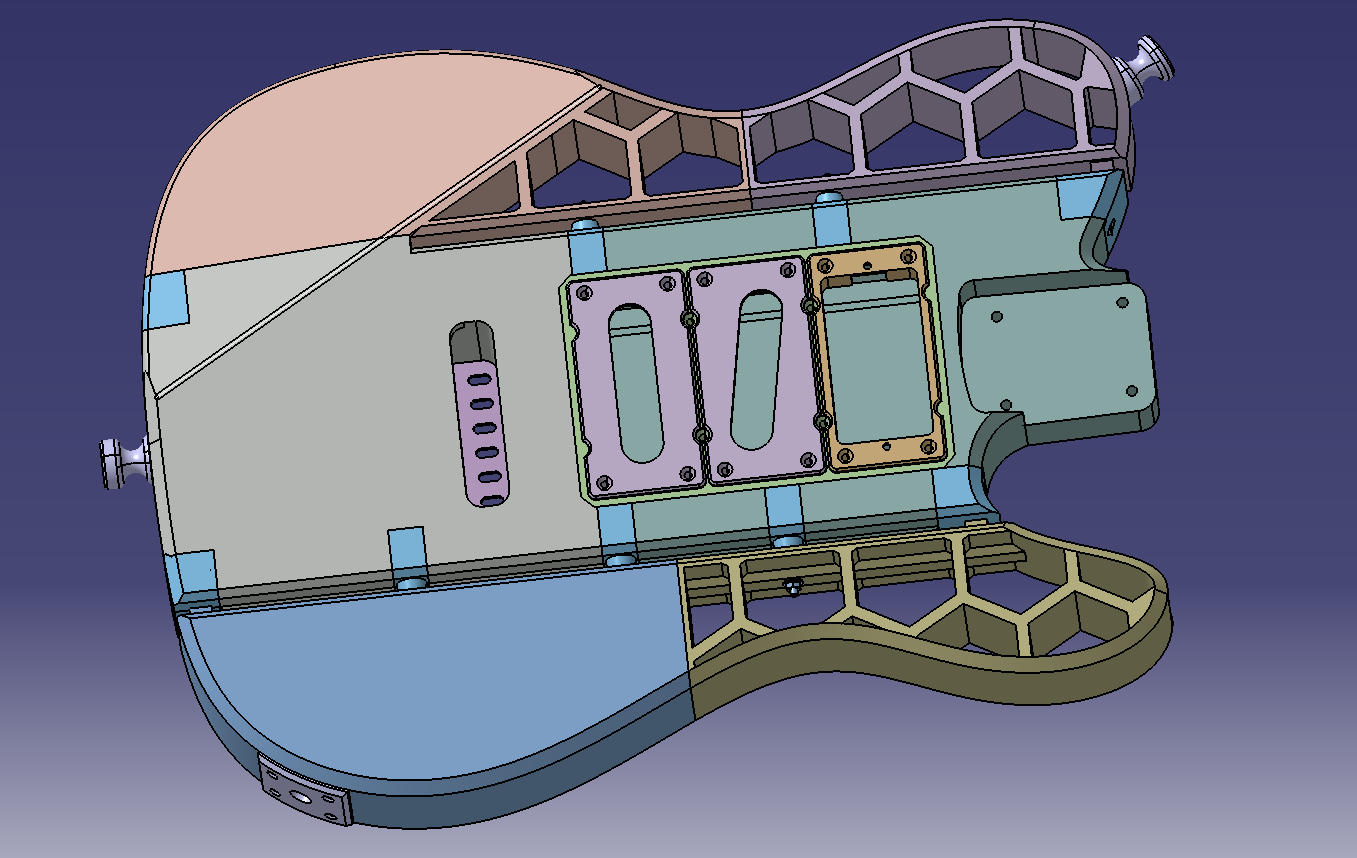 VibraCore TL - 3D printable guitar