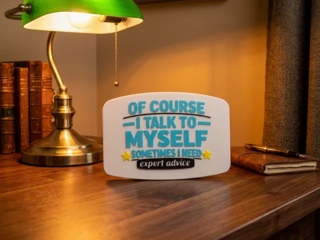 Of course, I talk to myself.