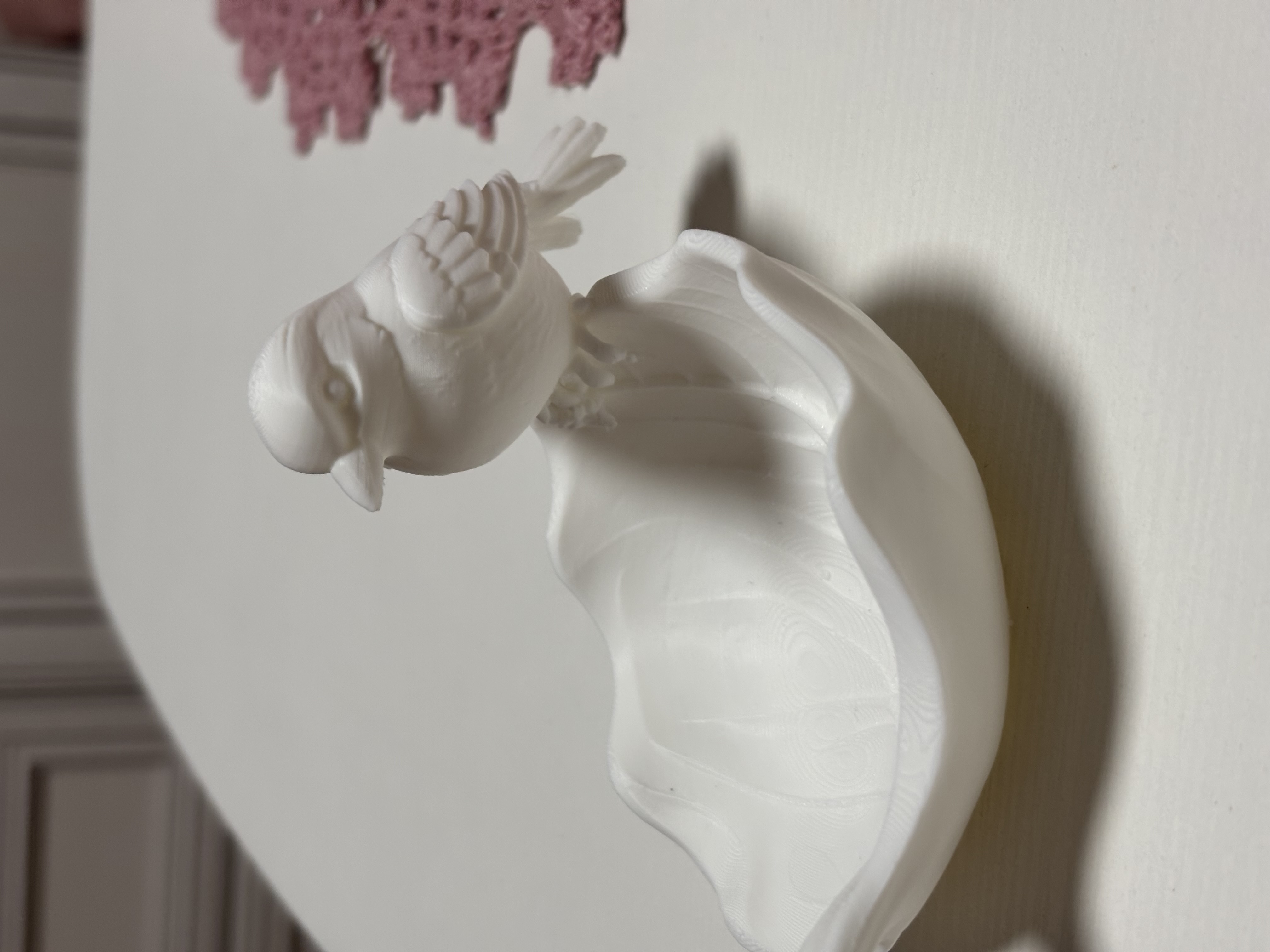 Bird on Leaf Dish - Trinket Tray with Sparrow