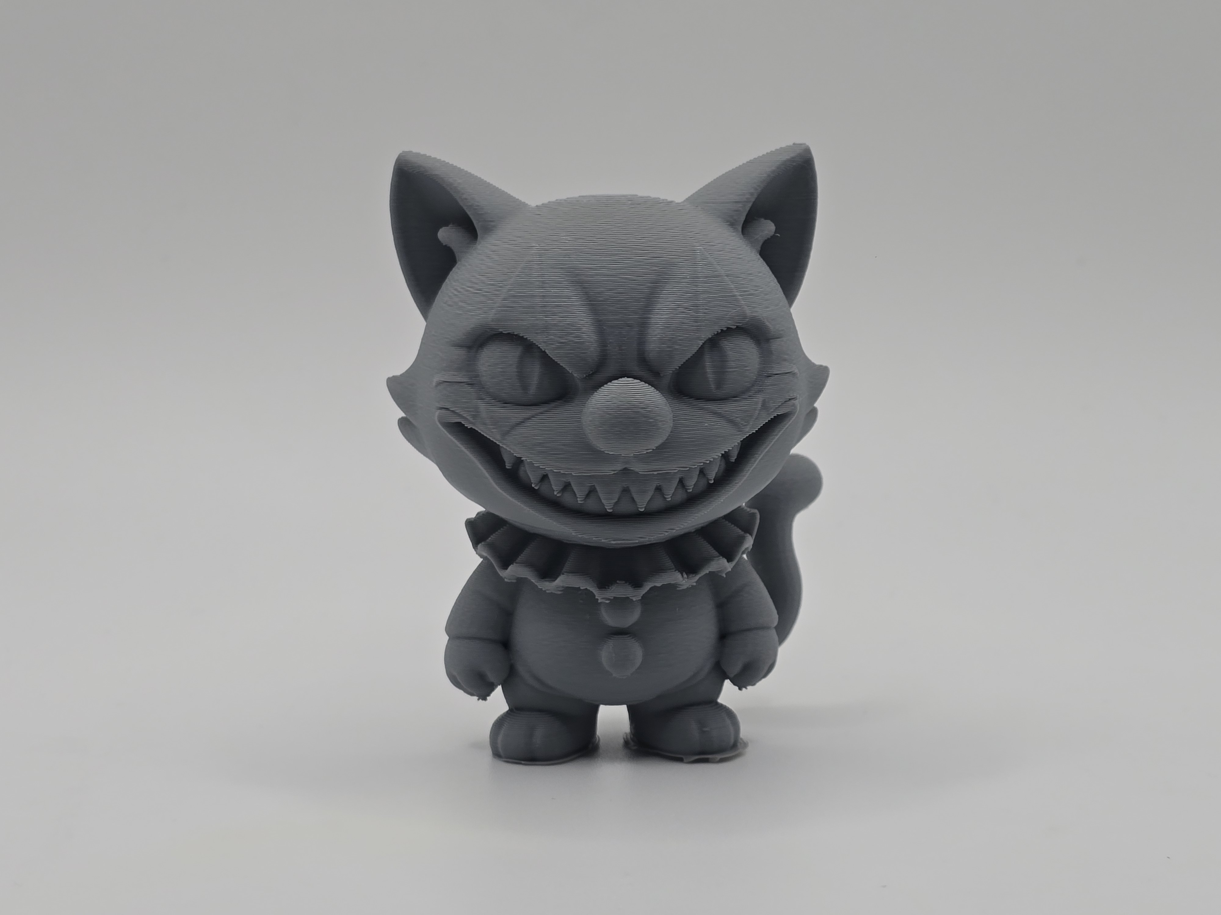 Spooky Clown Cat Figurine/Keychain