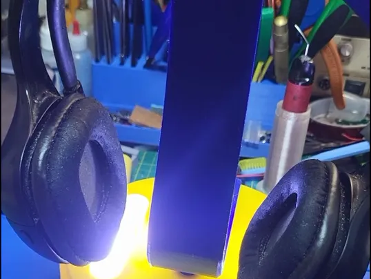 Modular Headphone Stand with LED Lighting