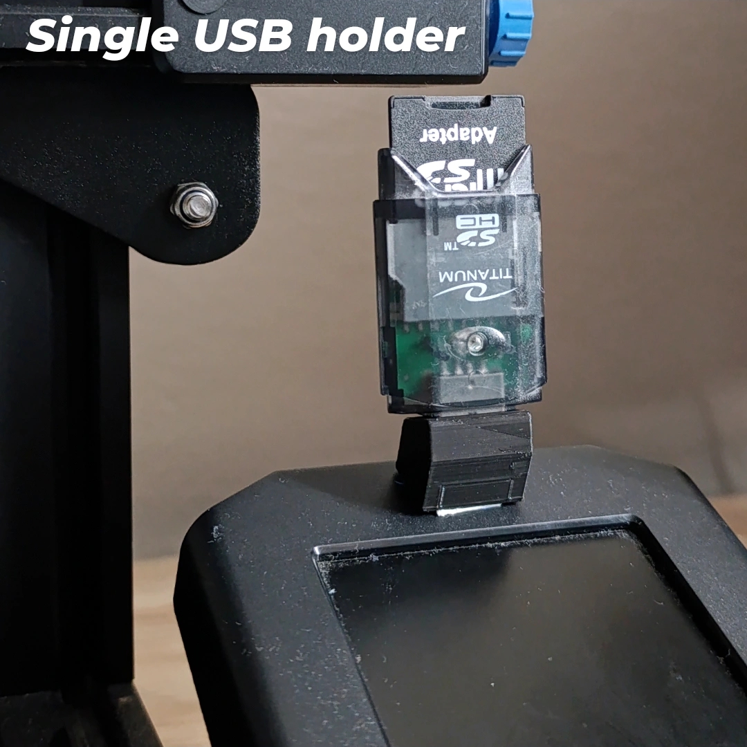 Single USB holder/mount
