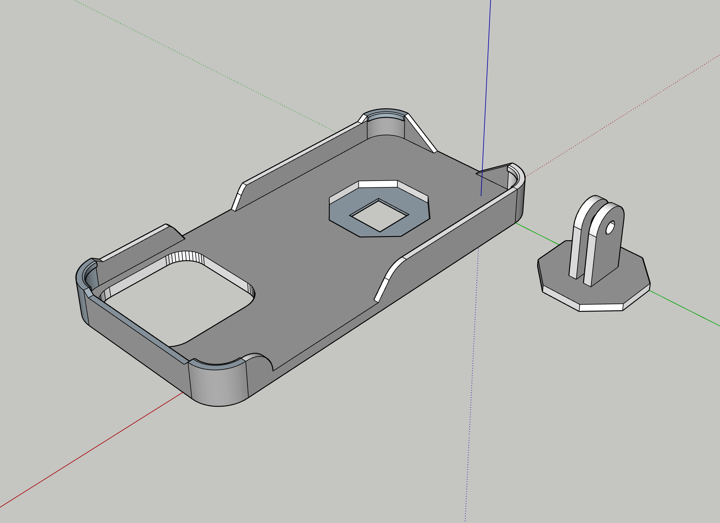 Iphone 15 Pro Case with Removable and Rotatable Action Cam Mount