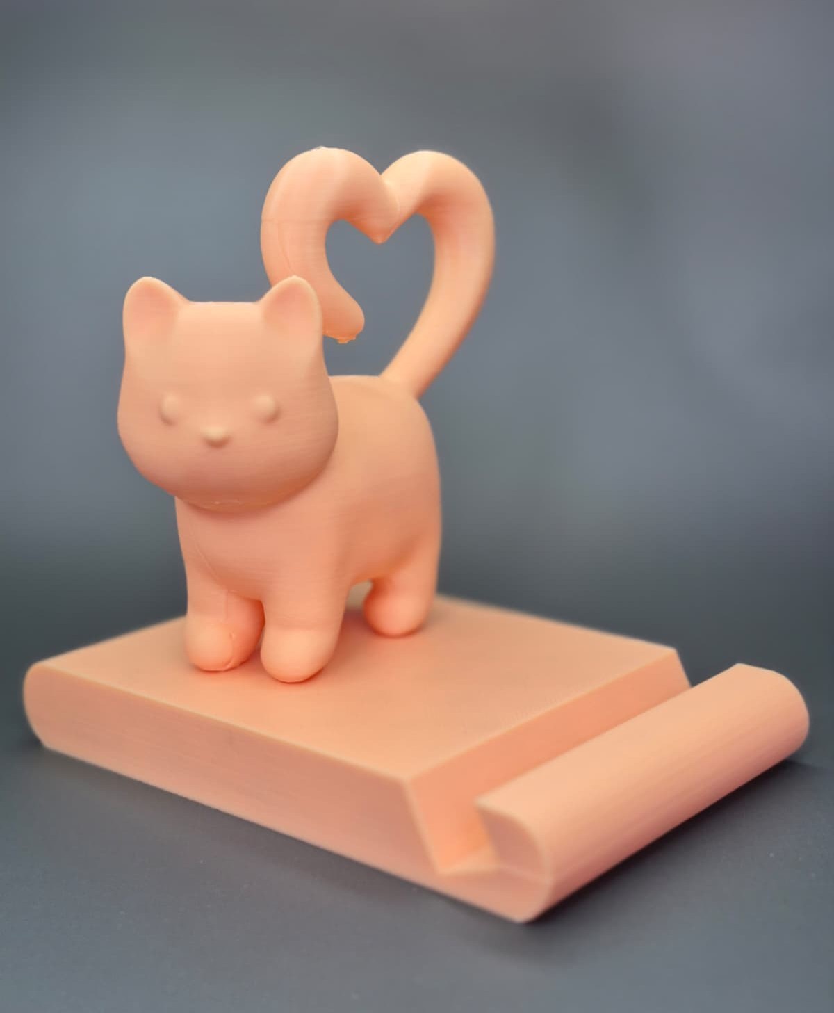 Heart Tail Kitty Phone Holder