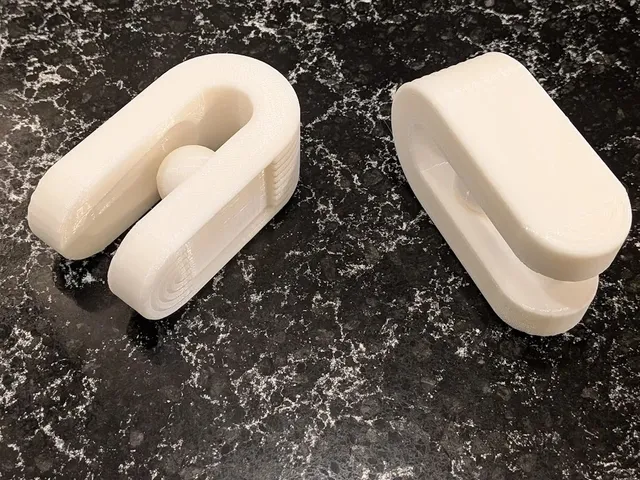 Command Strip Marble Towel Hook (Print-in-Place)
