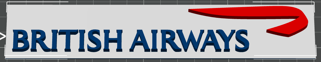 British Airways logo for office or workshop