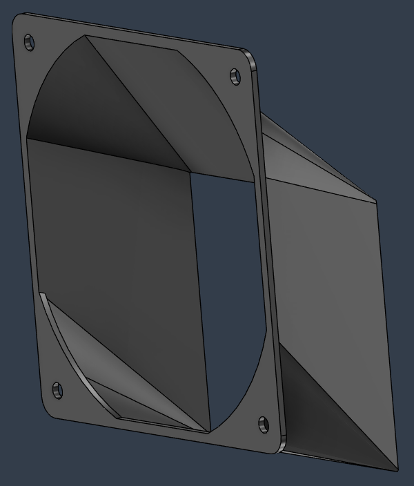 Air deflector for 120 mm fan (PC)