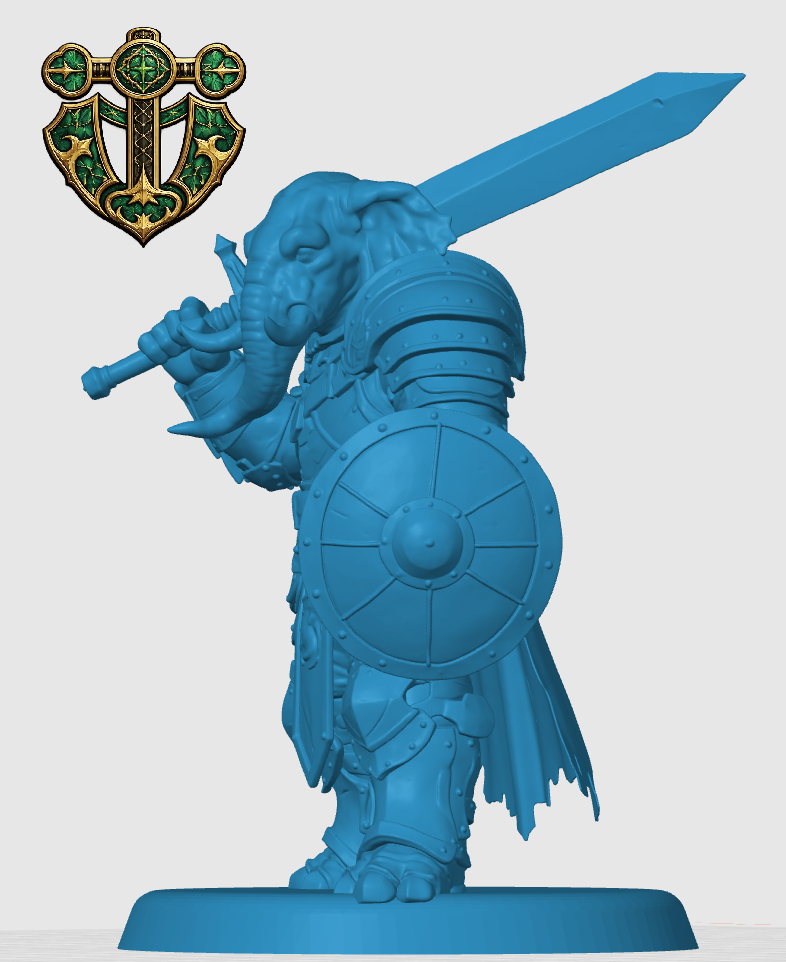 Miniatura 4 do modelo 3D Loxodon Fighter