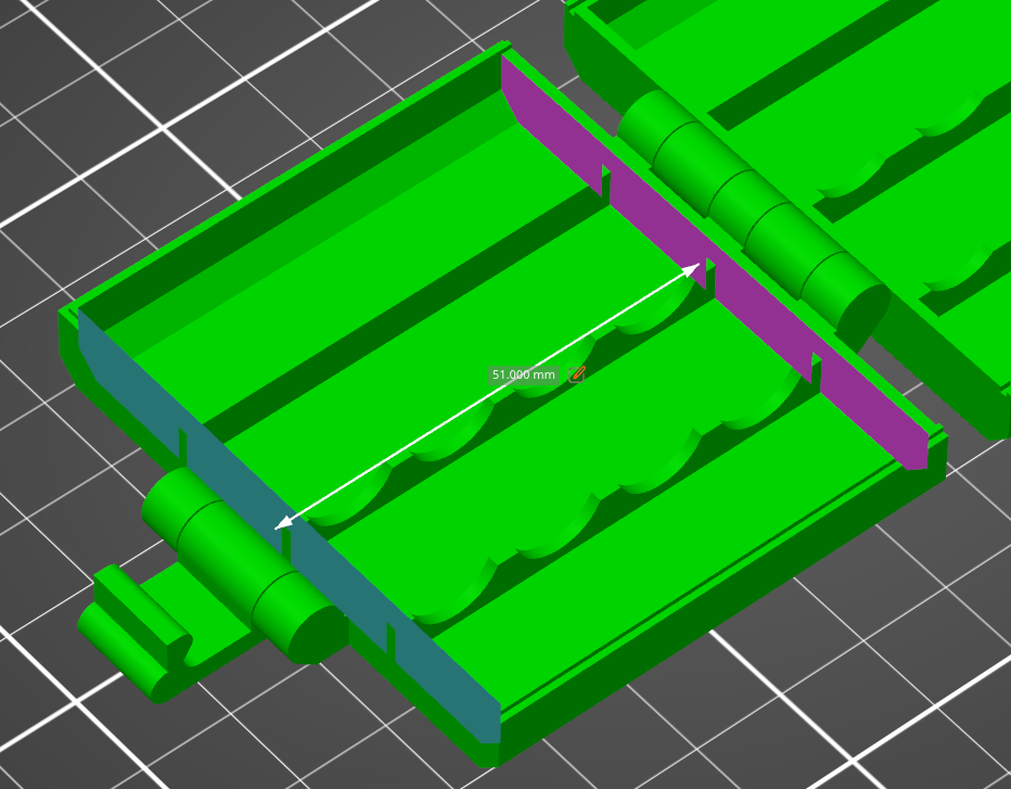 Miniatura 2 do modelo 3D 4x AA / AAA battery case