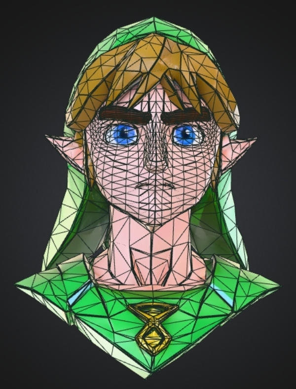 Miniatura 2 do modelo 3D Link bust