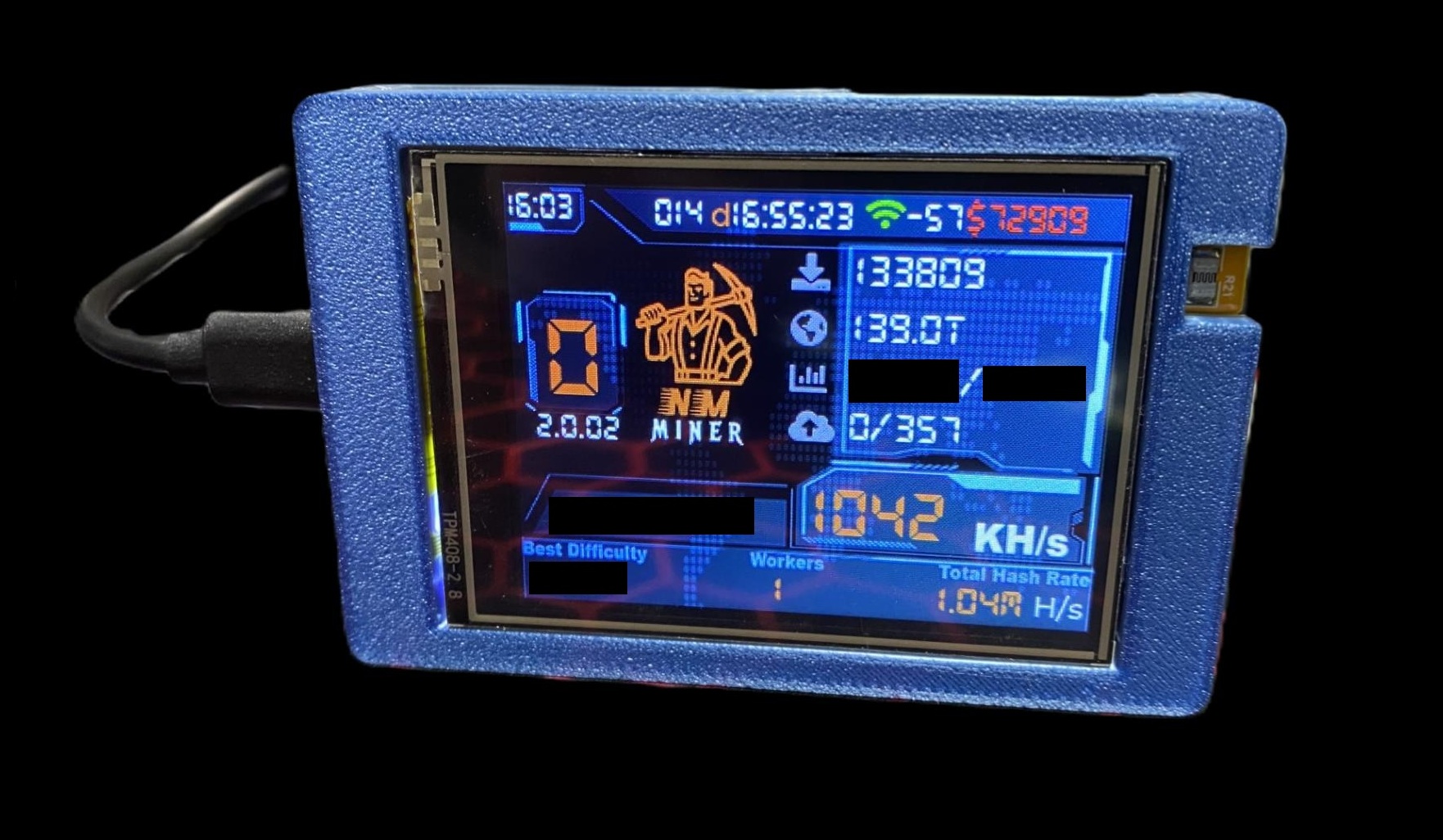 NMMiner Case (No screws, no blinking LED)