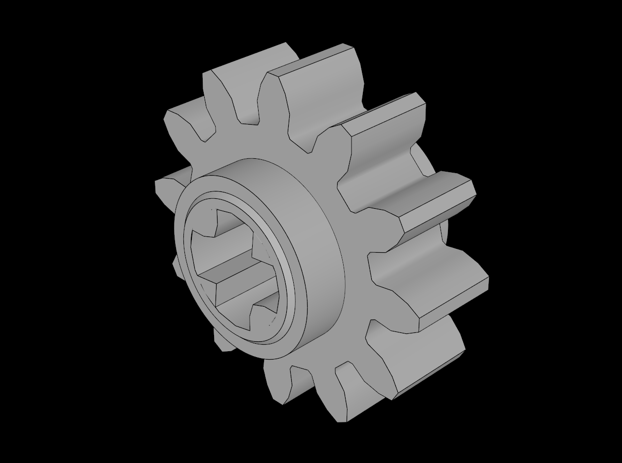 Lego Compatible (69778.dat) Technic Gear 12 Tooth