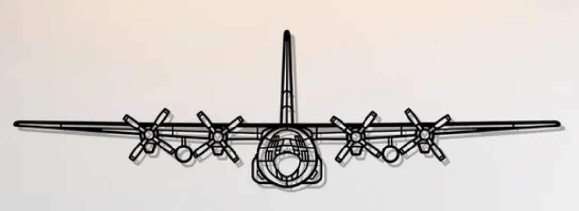 C-130H Hercules Front Wall Art