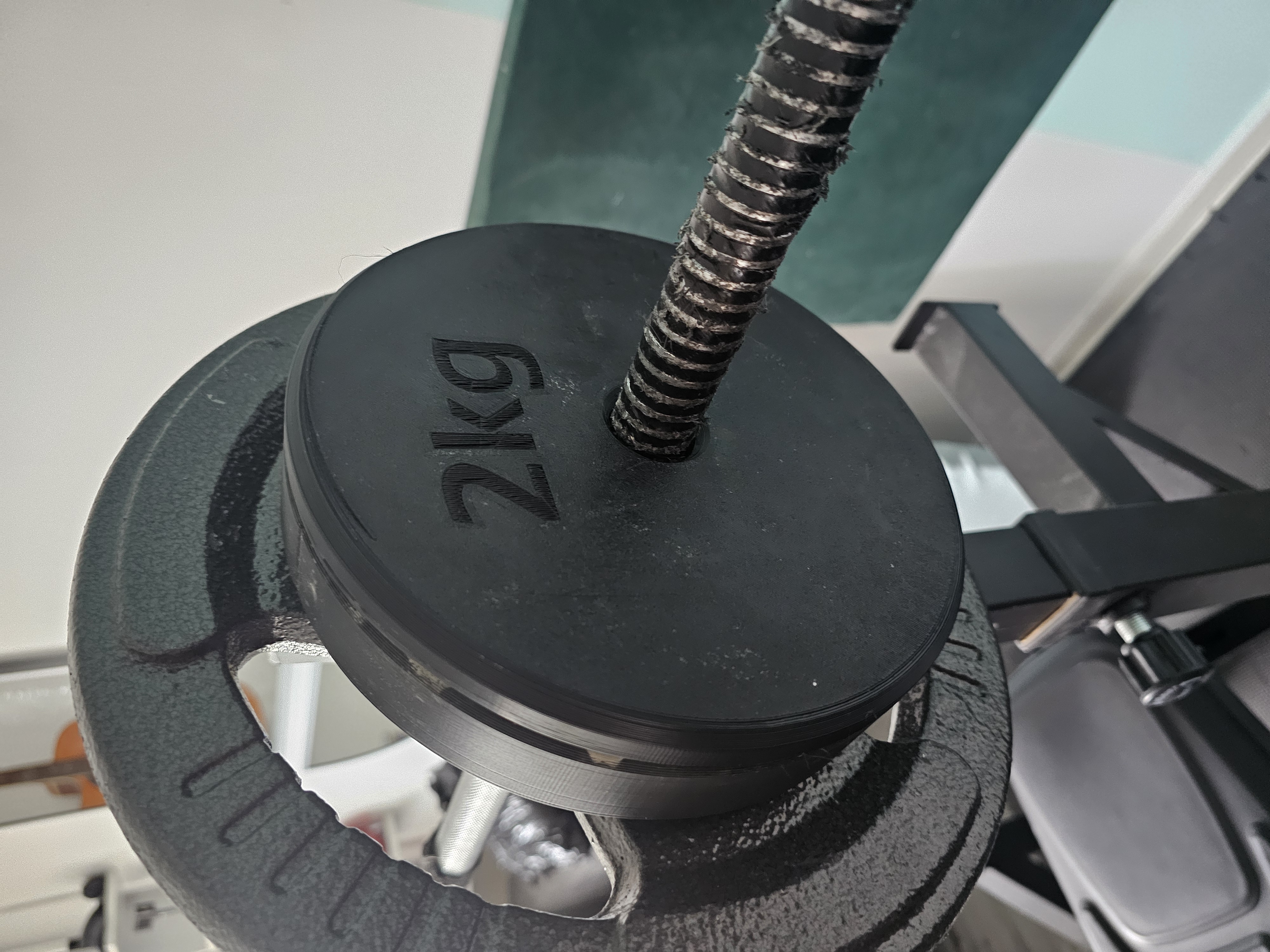 Dumbbell/barbell plate 2kg