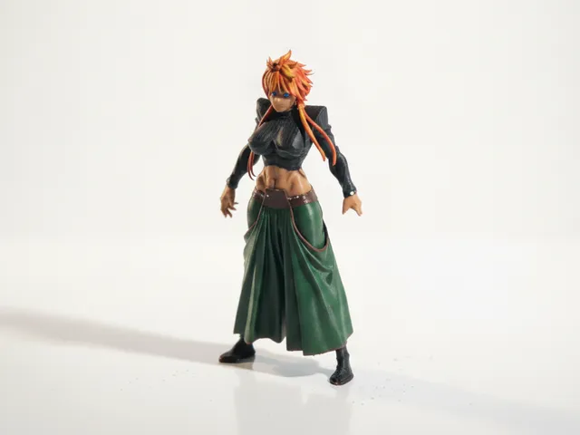 Lady Fighter Armored Warrior Figurine 3D Printable