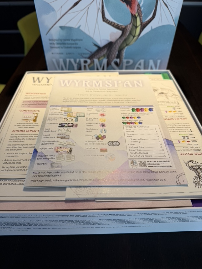 Wyrmspan Game Organizer