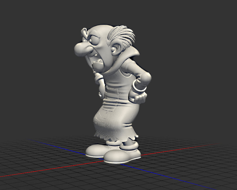 Miniatura 3 do modelo 3D gargamel