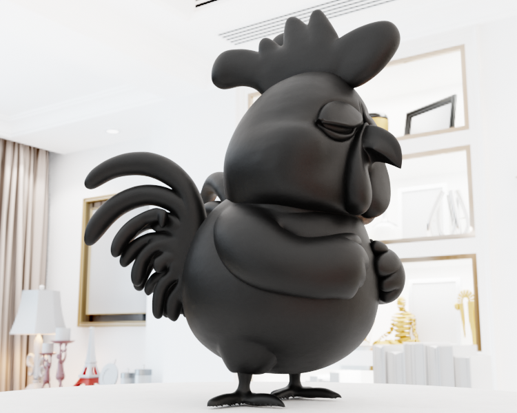 Miniatura 3 do modelo 3D Grumpy Chicken