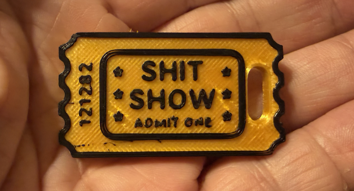 Shit Show Key Ring