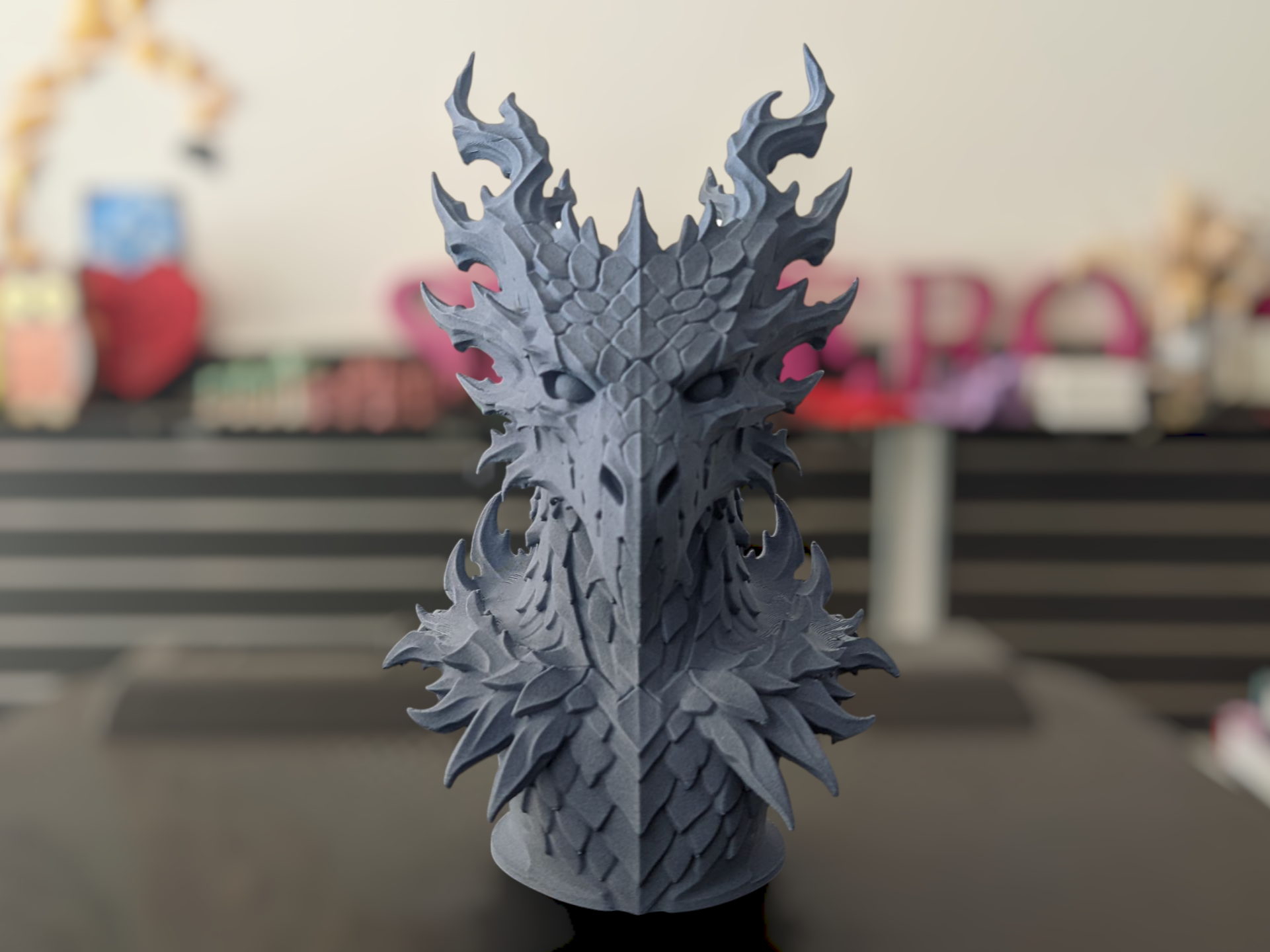 Miniatura 2 do modelo 3D Shadow Dragon Bust