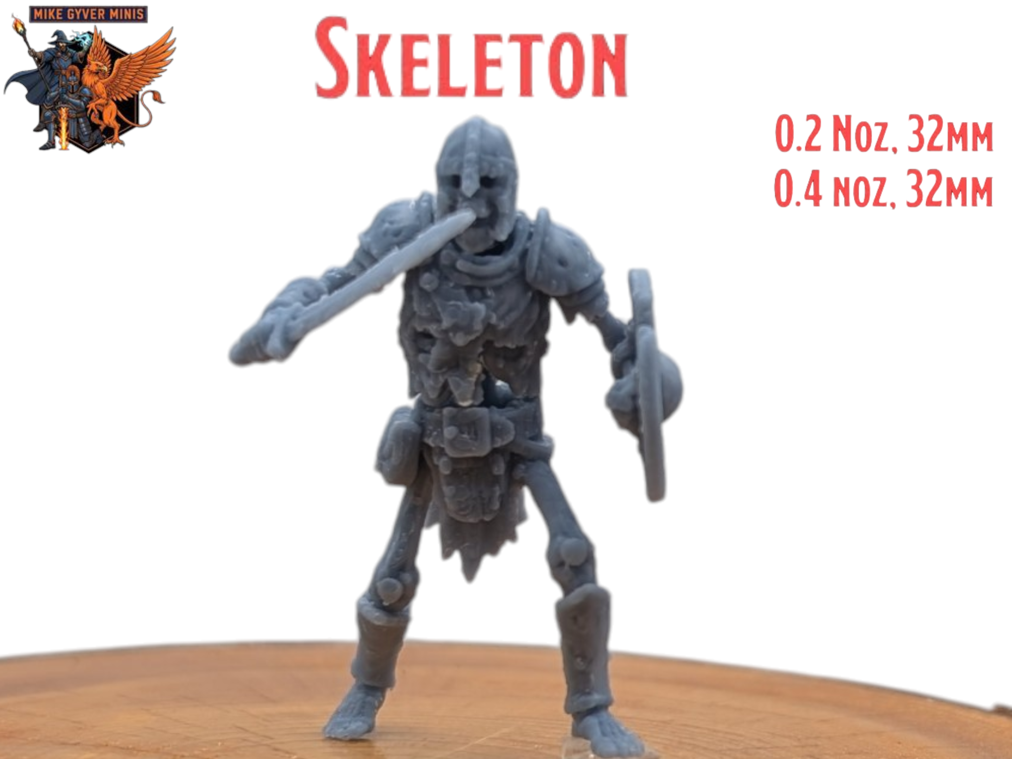 Skeleton Melee - MGM Print-Ready Mini