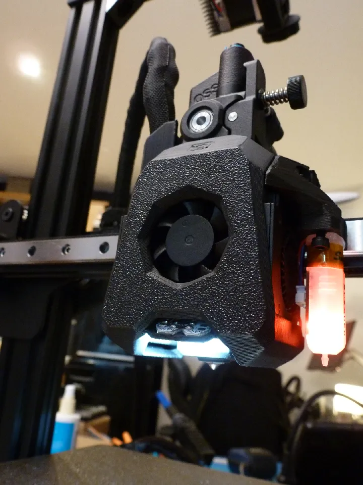 Ender 3 - Apogee Toolhead LED Mount - Orbiter Neo Pixel by