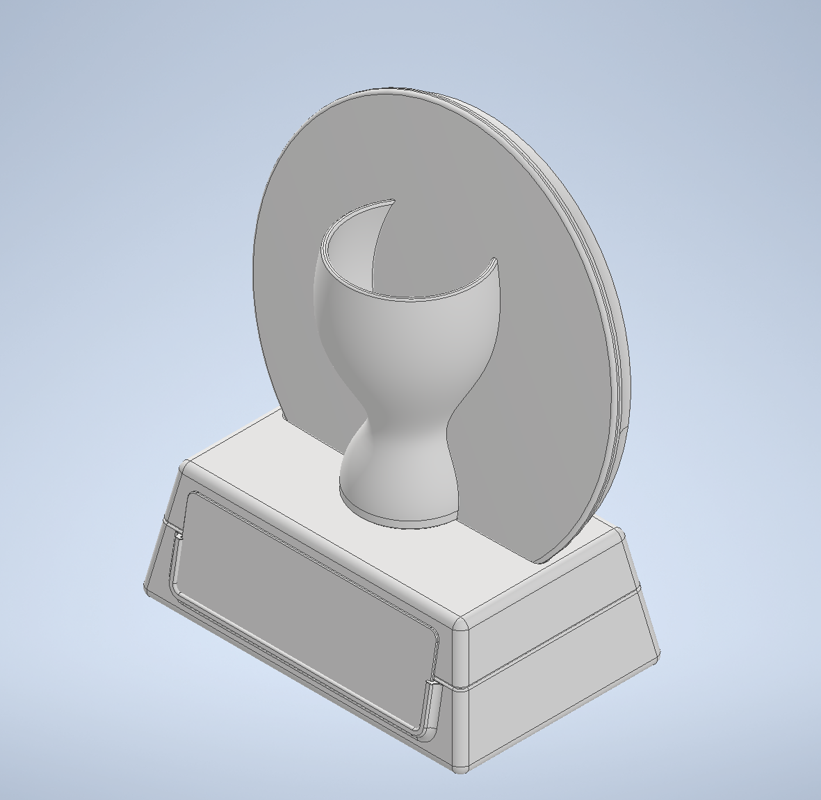 Miniatura 2 do modelo 3D Disc golf trophy