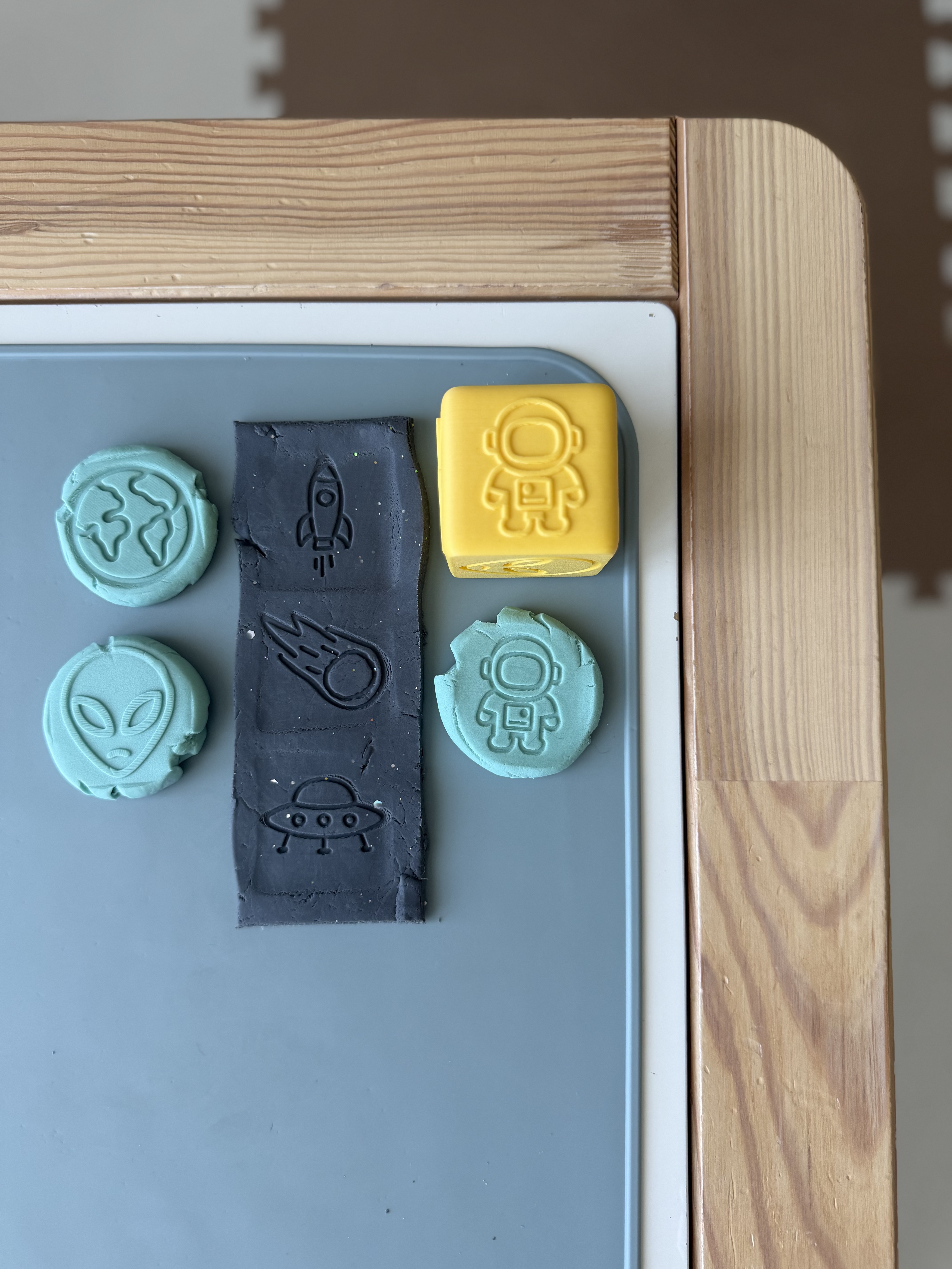 PlayDoh stamp cube - SPACE — miniatura 7