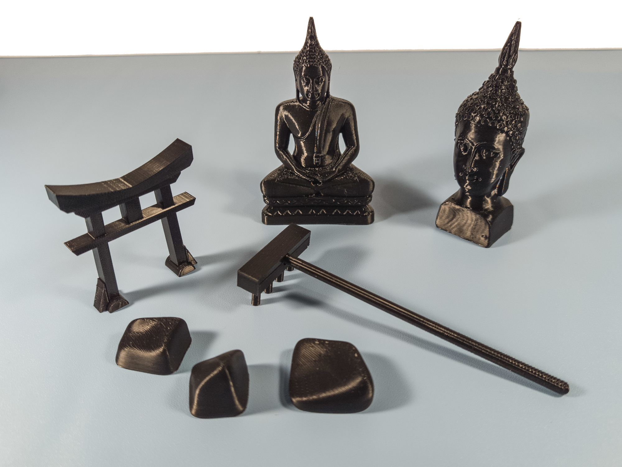 Miniatura 5 do modelo 3D Miniature Zen Temple Set