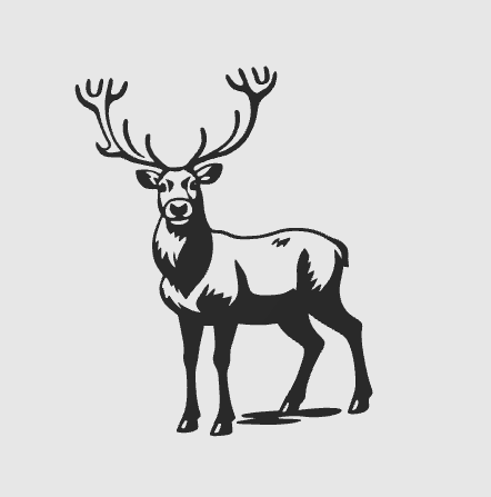 wall art reindeer