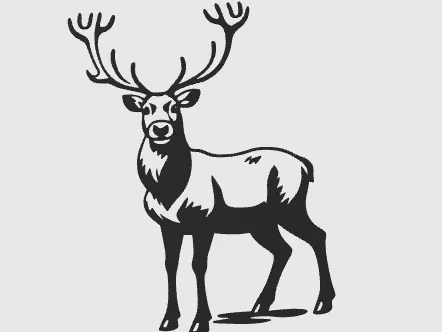 wall art reindeer