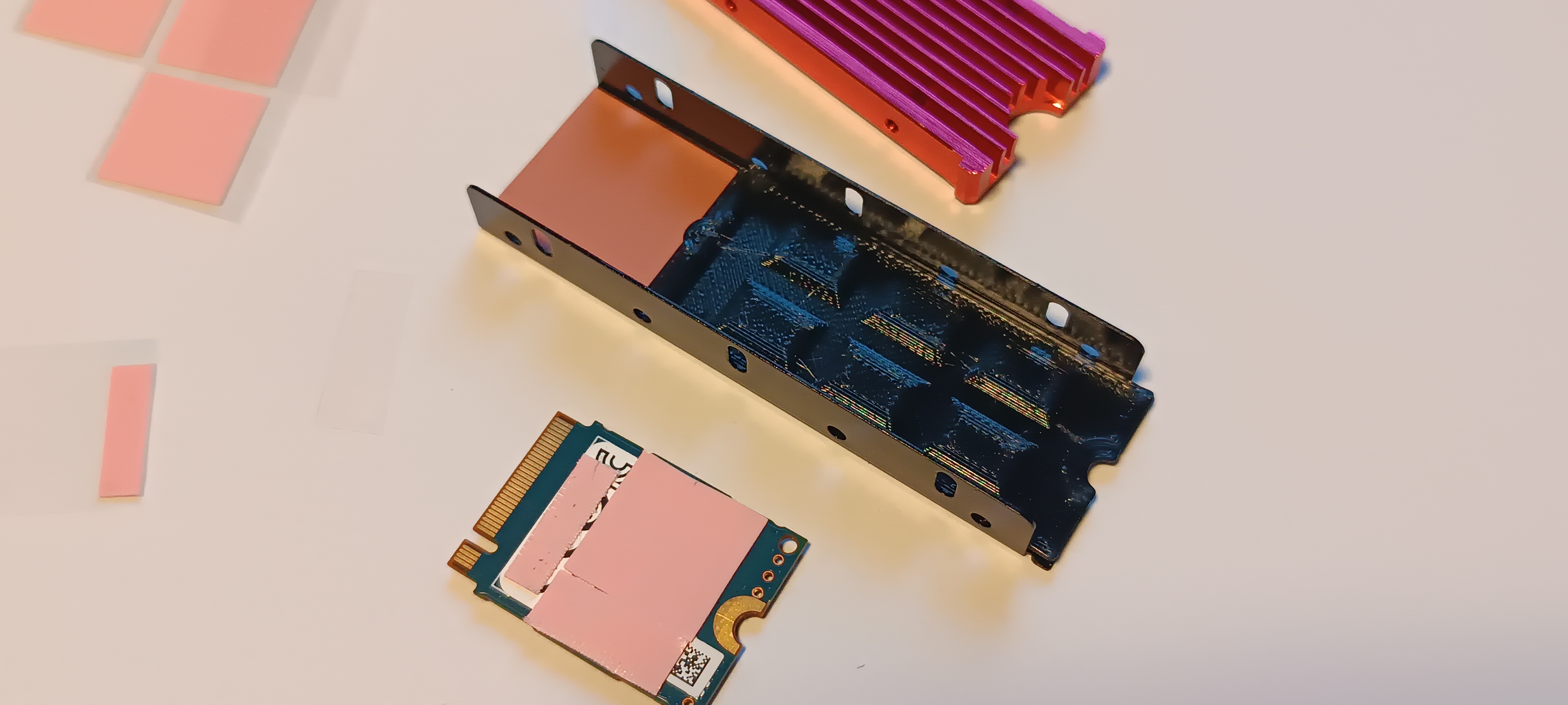 2230 M.2 SSD to 2280 heatsink adapter
