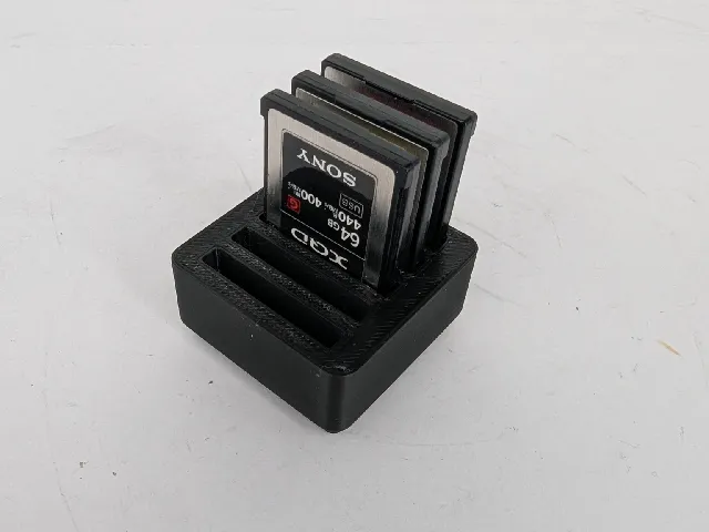Gridfinity CF-Express and XQD card holder